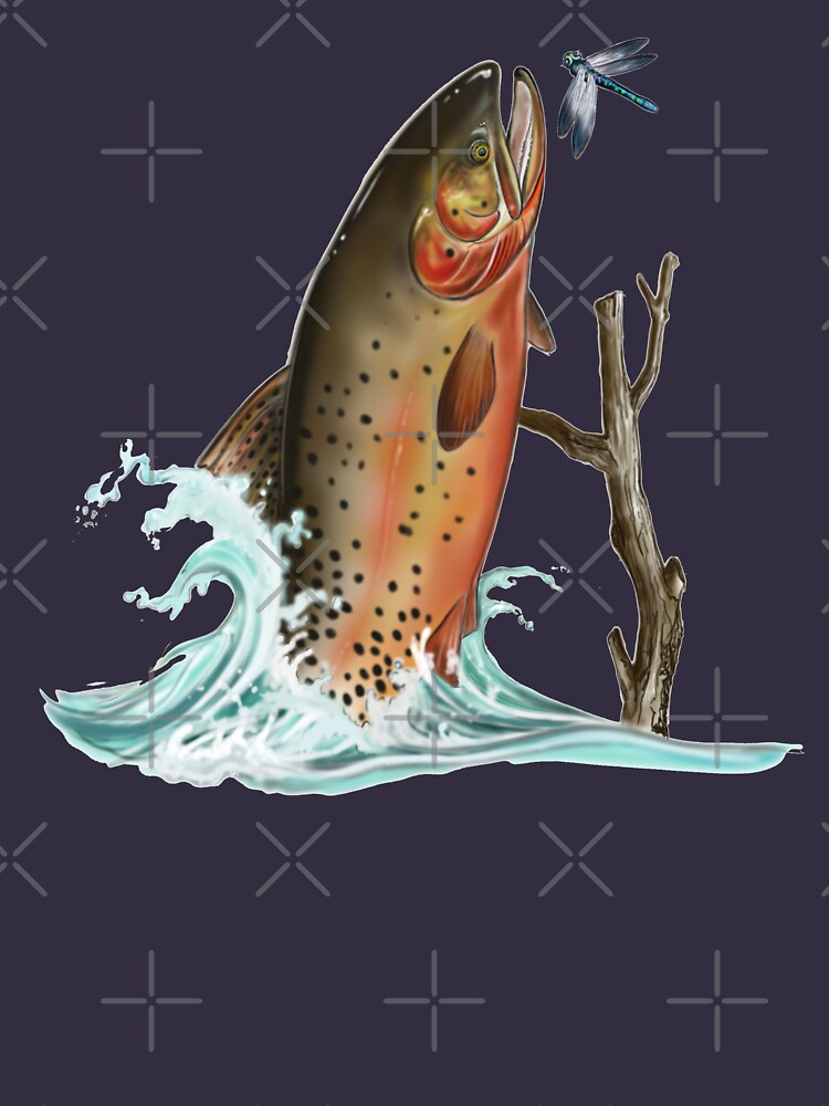 Cutthroat Trout Digital Drawing By ANTARTOUTDOORS T Shirt By   Raf,750x1000,075,t,322e3f 696a94a5d4.u2 