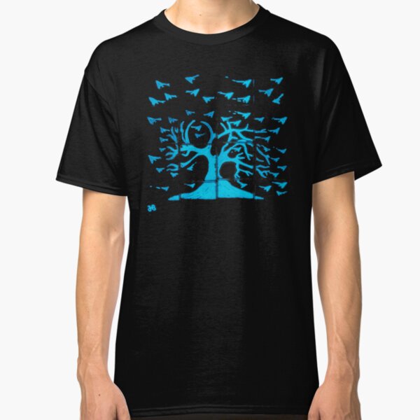 Glowing Bacterial Art - Bird Tree Classic T-Shirt