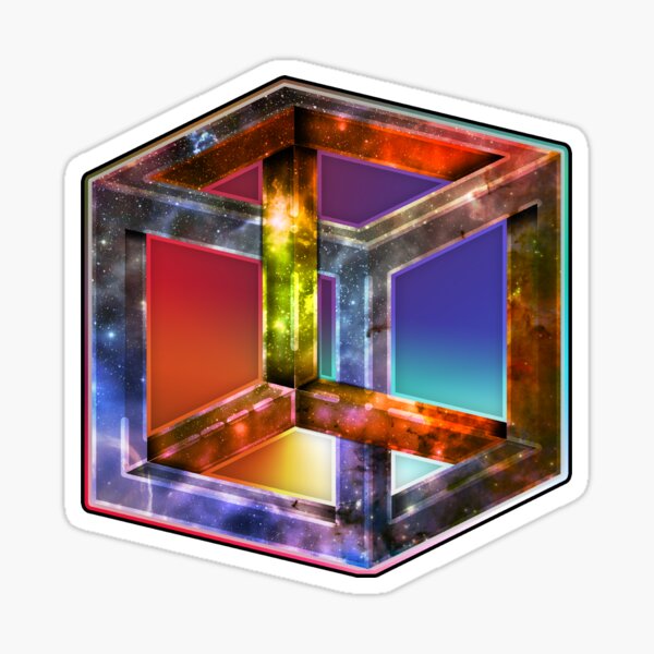 Vista previa del artículo con la obra «Penrose Cube», diseñado y vendido por sublimepw.