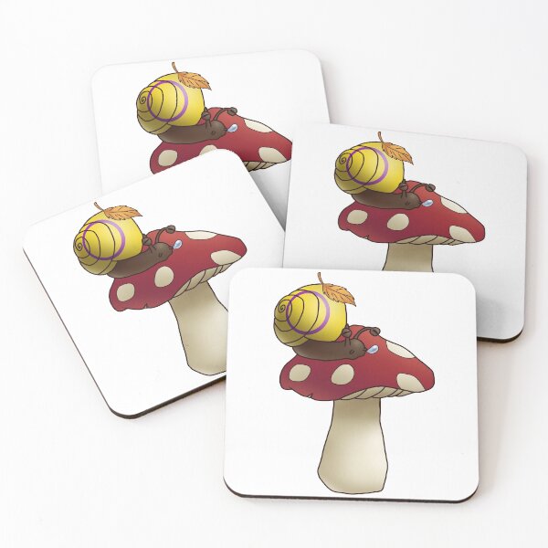 Item preview, Intersex Autumn Mushroom Pride Snail designed and sold by PrideSnails.