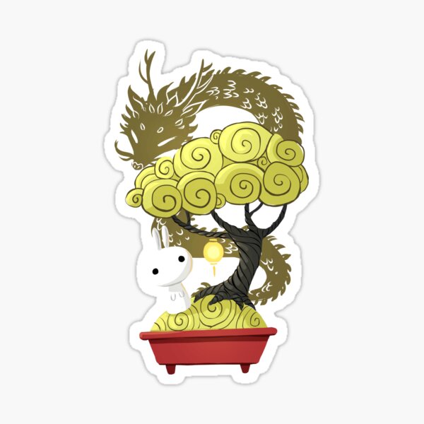 Bonsai Bunny Sticker