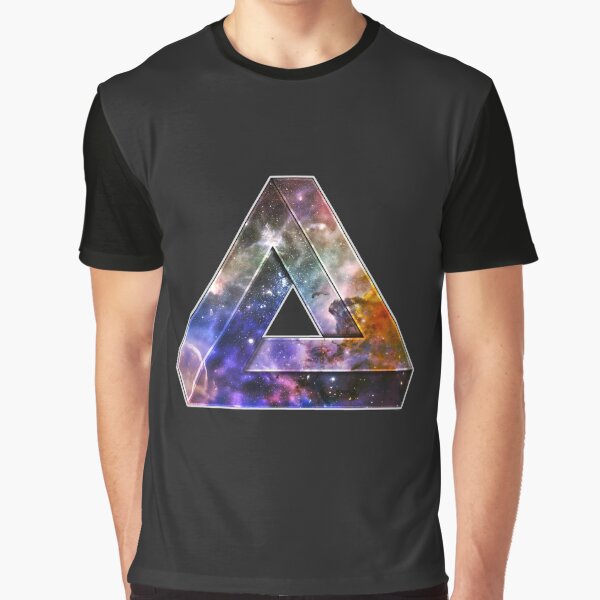 Penrose Galaxy Triangle Graphic T-Shirt