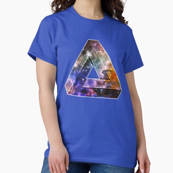 Vista previa del artículo con la obra «Penrose Galaxy Triangle», diseñado y vendido por sublimepw.