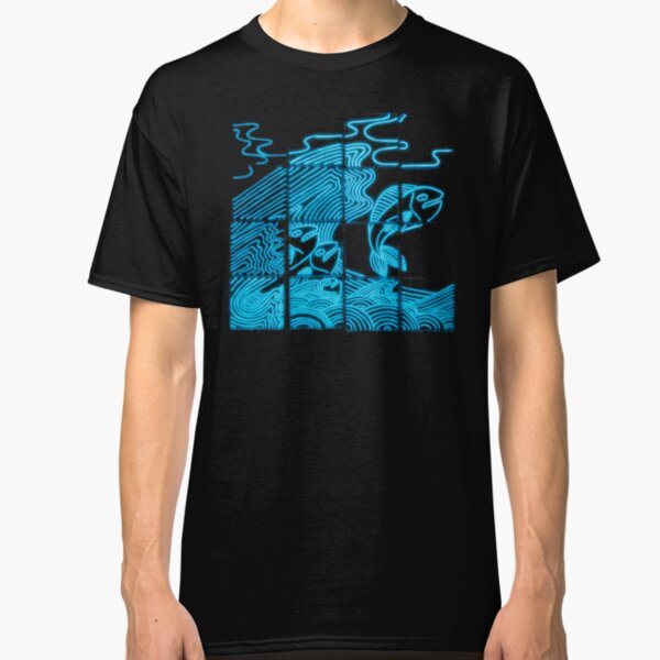 Glowing Bacterial Art - Ocean Classic T-Shirt