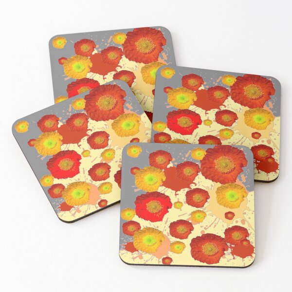 Item preview,  A FEW ACCIDENTS PAINTING ORANGE POPPIES, designed and sold by sharlesart.