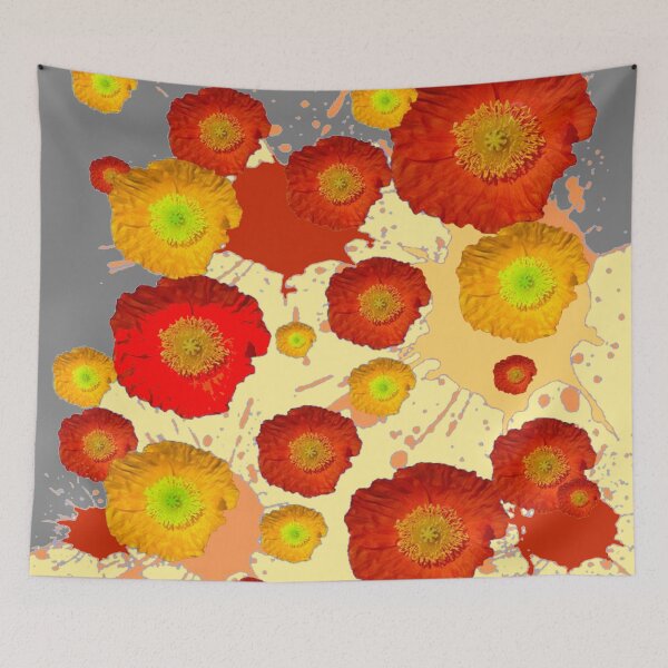 Item preview,  A FEW ACCIDENTS PAINTING ORANGE POPPIES, designed and sold by sharlesart.