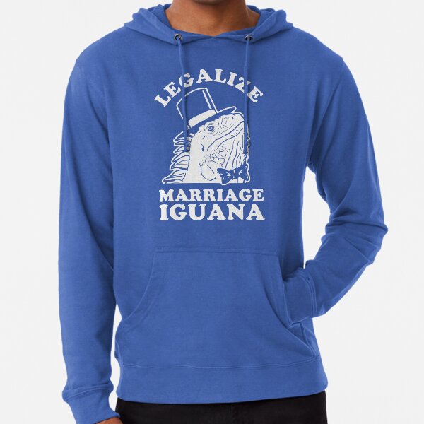 Legalize Marriage Iguana Lightweight Hoodie