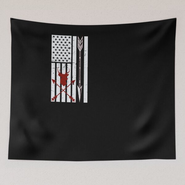 Item preview, Deer Bow Hunting American Flag |Hunter|Hunt|Nature| designed and sold by BiagioDeFranco.