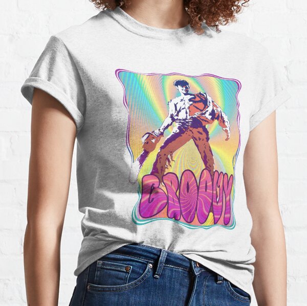 Evil Dead Ash Williams Groovy Classic T-Shirt