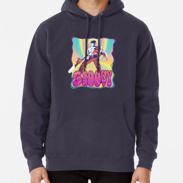 Evil Dead Ash Williams Groovy Pullover Hoodie