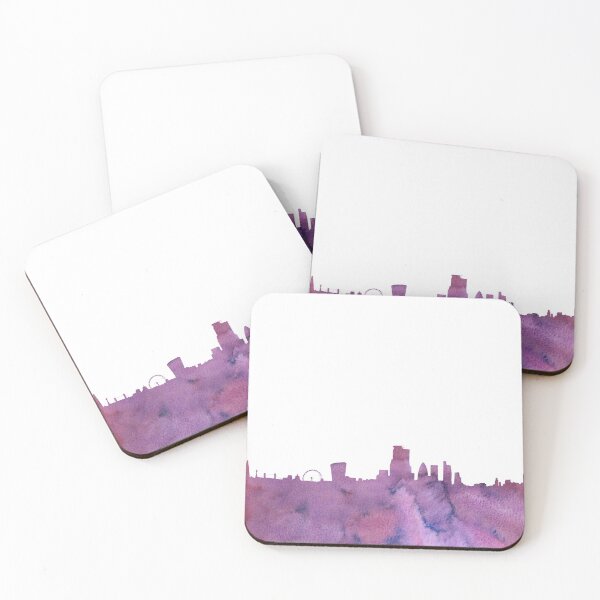 Item preview, London Skyline Pink Watercolor designed and sold by Milli Co Studio.