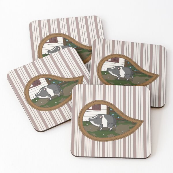 Item preview, Basil the Pig Print designed and sold by Valerie Bennett.