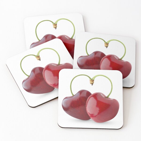 Item preview, Pair of heart-shaped sweet cherries designed and sold by 6hands.