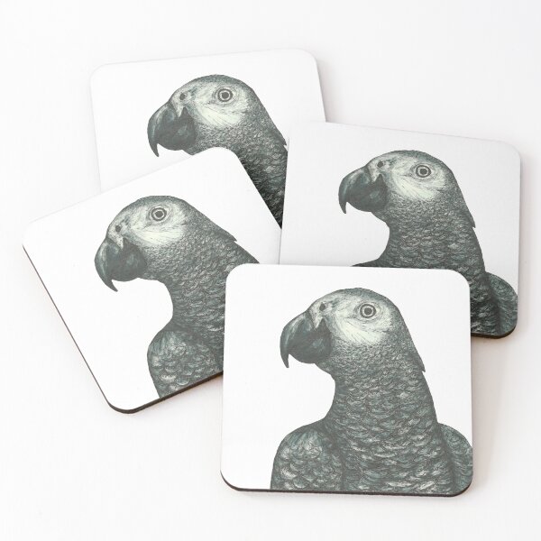 Item preview, African Grey Parrot designed and sold by SerenSketches.
