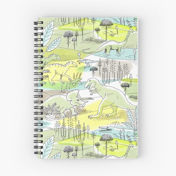 Artikelvorschau, Dinosaurier in einem prähistorischen Dschungel mit Tyrannosaurus Rex und Triceratops entworfen und verkauft von vinpauld.