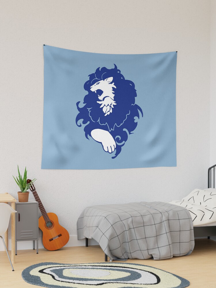 Tela decorativa «Fire Emblem™: Three Houses - Emblema de leones azules [a  color]» de SWISH-Design | Redbubble