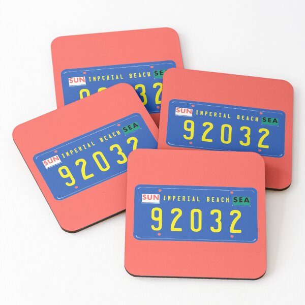 Item preview, Imperial Beach retro ZIP code license plate designed and sold by KLondike-5.