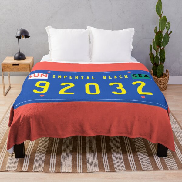 Item preview, Imperial Beach retro ZIP code license plate designed and sold by KLondike-5.