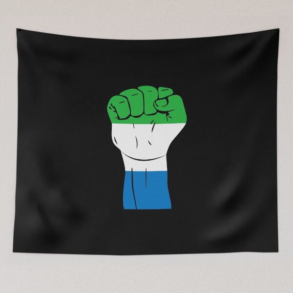 Item preview, RAISED FIST SIERRA LEONE designed and sold by NattyWear.