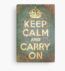 Keep Calm and Carry On Canvas Print