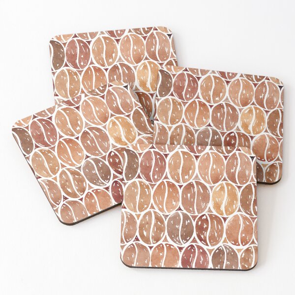 Item preview, Watercolour Coffee Beans designed and sold by RebeccaFlaherty.
