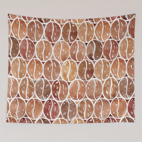 Item preview, Watercolour Coffee Beans designed and sold by RebeccaFlaherty.