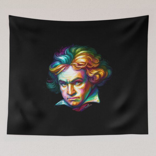 Item preview, Ludwig van Beethoven Colorful Portrait designed and sold by Stonemask.