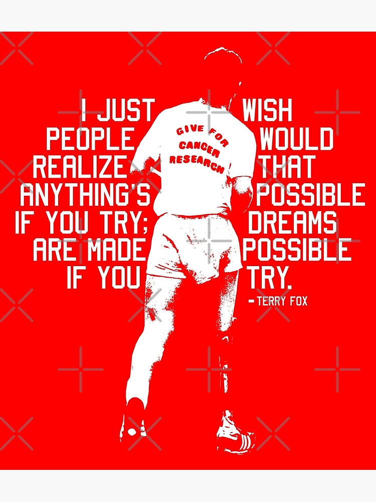 Discover Terry Fox - Quote Premium Matte Vertical Poster
