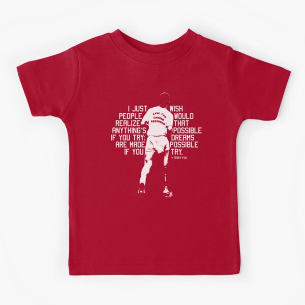 Terry Fox - Quote Kids T-Shirt