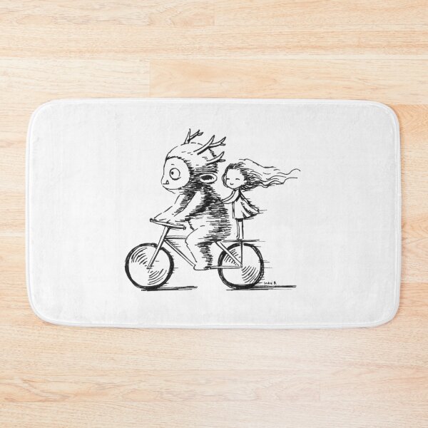 Item preview, Girl and a monster on a bike designed and sold by freeminds.