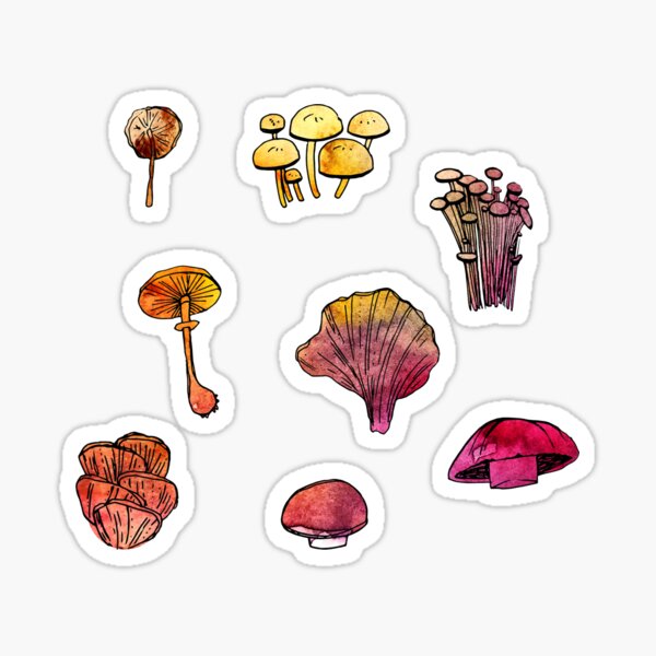 mushroom pack Sticker