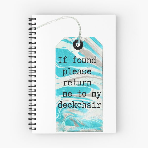 Item preview, MarbledTag : If Found Pleas Return Me To My Deckchair designed and sold by MarbleCloud.
