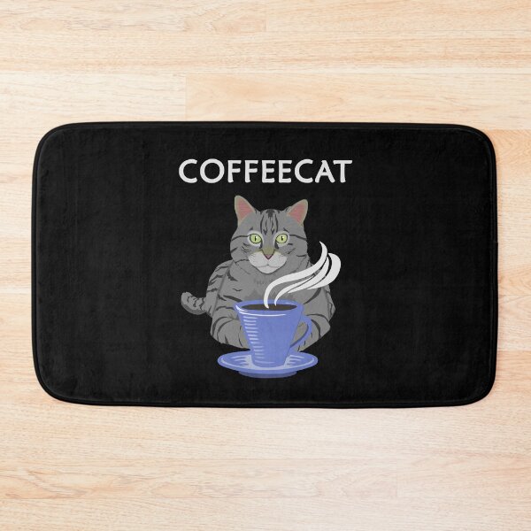 Item preview, Cat and Coffee Coffeecat Funny Shirts designed and sold by Crow and Monkey.