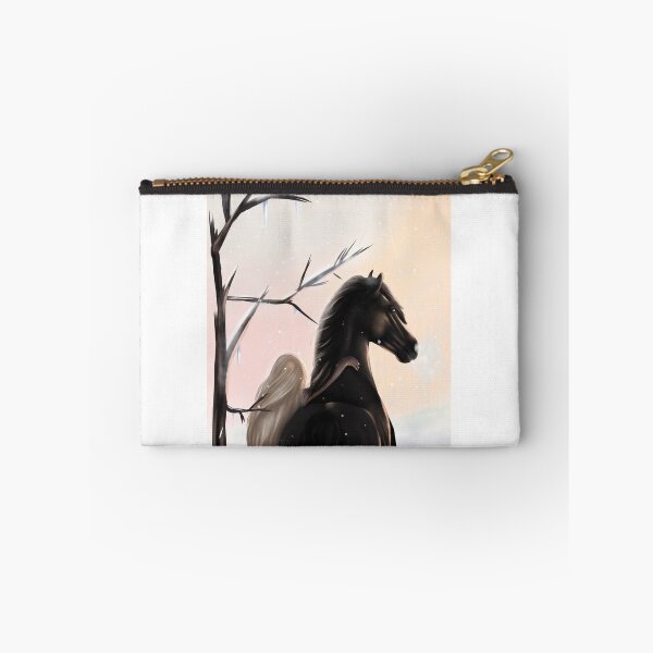 Item preview, Girl and Black Horse Digital Illustration designed and sold by Gemi03.