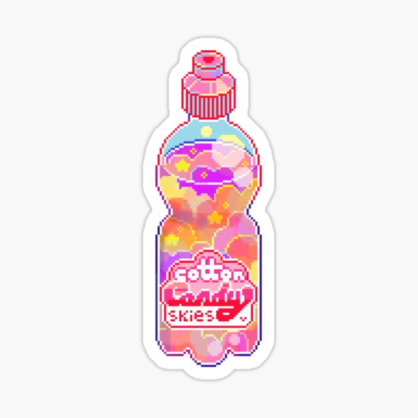 Pink Cotton Candy Stickers for Sale