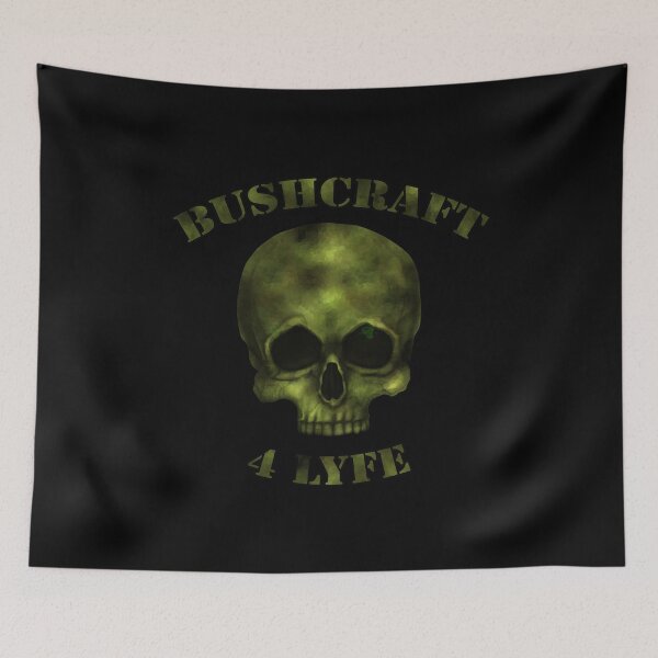Item preview, 'Bushcraft 4 Lyfe' (For Life) -- Woodland Camo designed and sold by SeguinM.