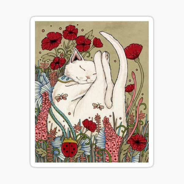 Item preview, Poppies and Ladybug designed and sold by AnitaInverarity.