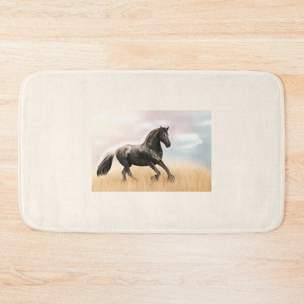 Item preview, Black Horse in Golden Field designed and sold by Gemi03.