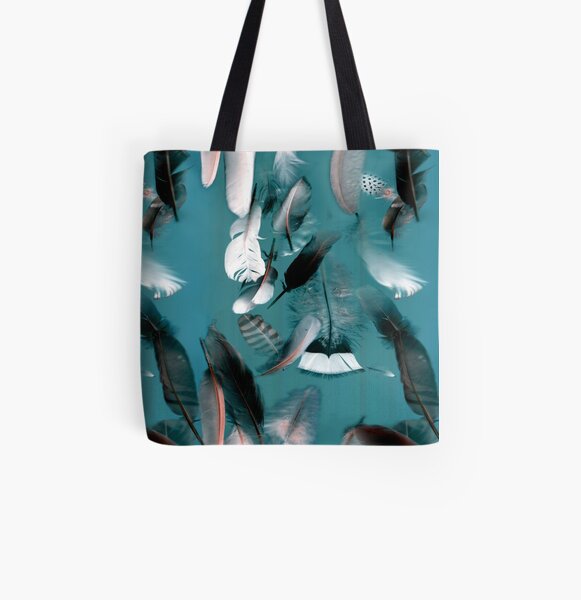 Blue Allover-Print Tote Bag