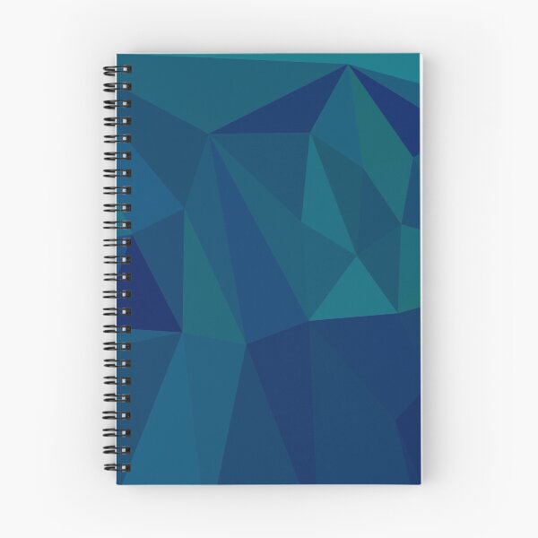 Item preview, Medium Teal Blue Abstract Low Polygon Background designed and sold by retrovectors.