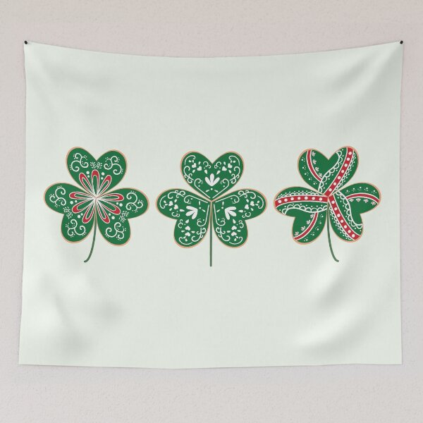 Item preview, St. Patrick's day clovers designed and sold by Kate Hyunsu Cho.