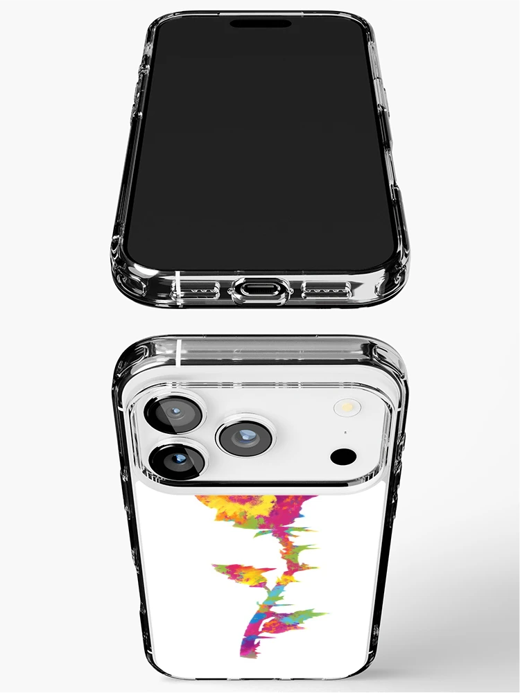 Thumbnail 3 of 5, iPhone Case, Splatter Rose designed and sold by Randy8560.