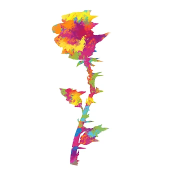 Artwork thumbnail, Splatter Rose by Randy8560