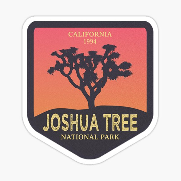 Joshua Tree National Park (Retro) Sticker