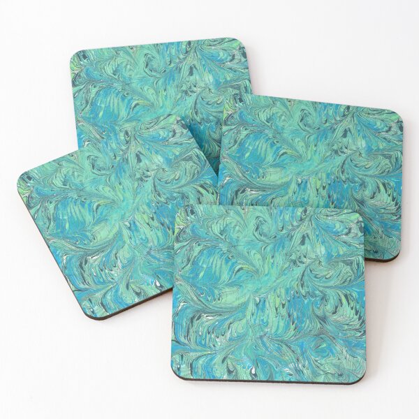 Item preview, Marbled Paper Abstract : Can't See The Leaves for the Leaves designed and sold by MarbleCloud.