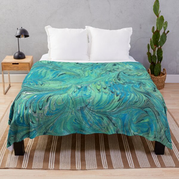 Item preview, Marbled Paper Abstract : Can't See The Leaves for the Leaves designed and sold by MarbleCloud.