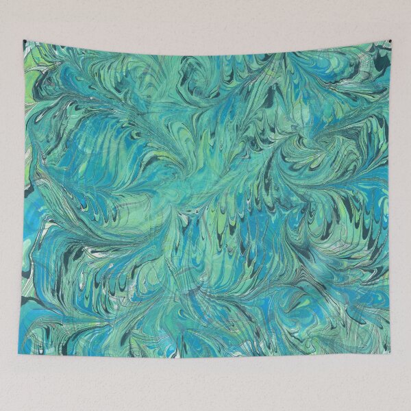Item preview, Marbled Paper Abstract : Can't See The Leaves for the Leaves designed and sold by MarbleCloud.