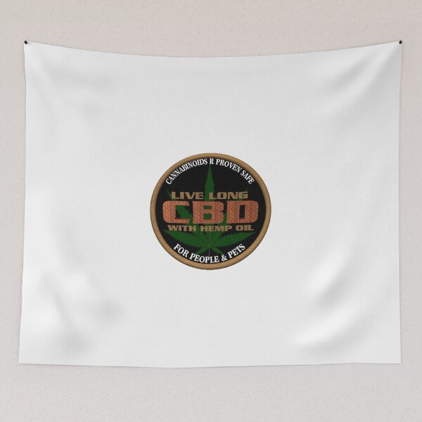 Item preview, Words Live Long CBD with Hemp Oil. Cannabinoids R Safe designed and sold by Valxart.