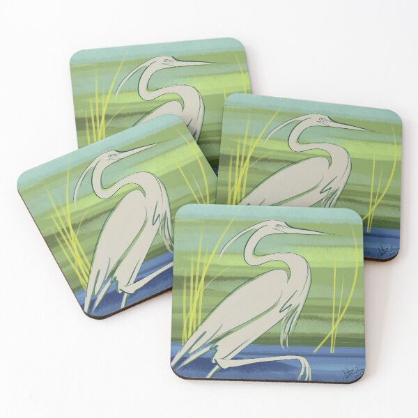 Item preview, Heron in Water designed and sold by Janice Kubo.
