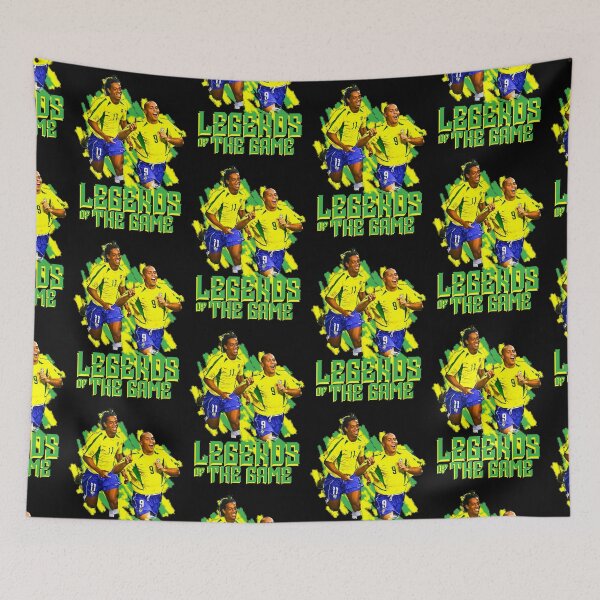 Item preview, Ronaldinho and ronaldo brazil football print art designed and sold by differenttings.